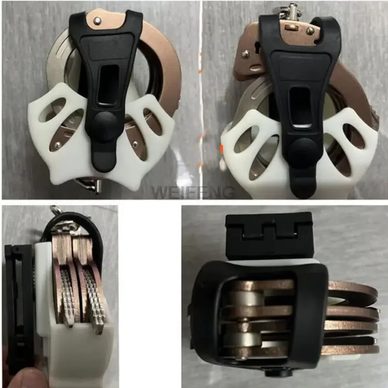 Estuche táctico MOLLE negro para esposas