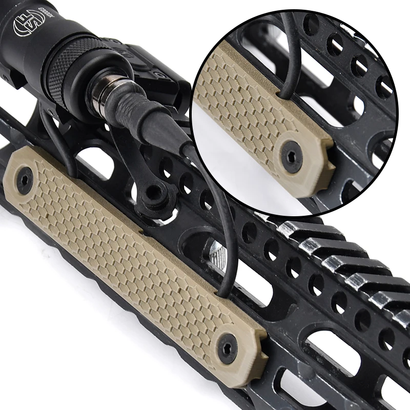 Paneles protectores de carril M-LOK en nailon para airsoft - imagen 2