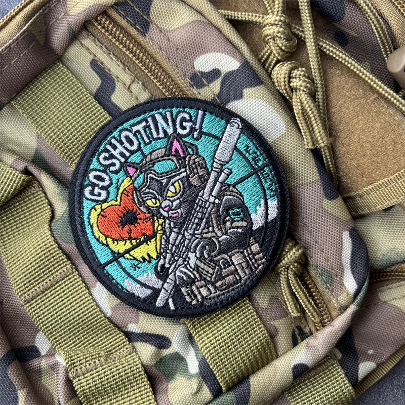 Vista general del parche para personalización en ropa y mochilas