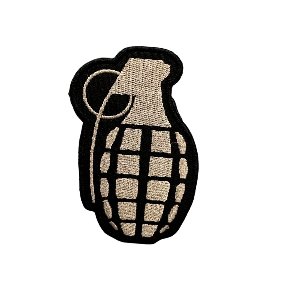 Brazalete táctico de tela bordado granada militar para uniformes - imagen 3