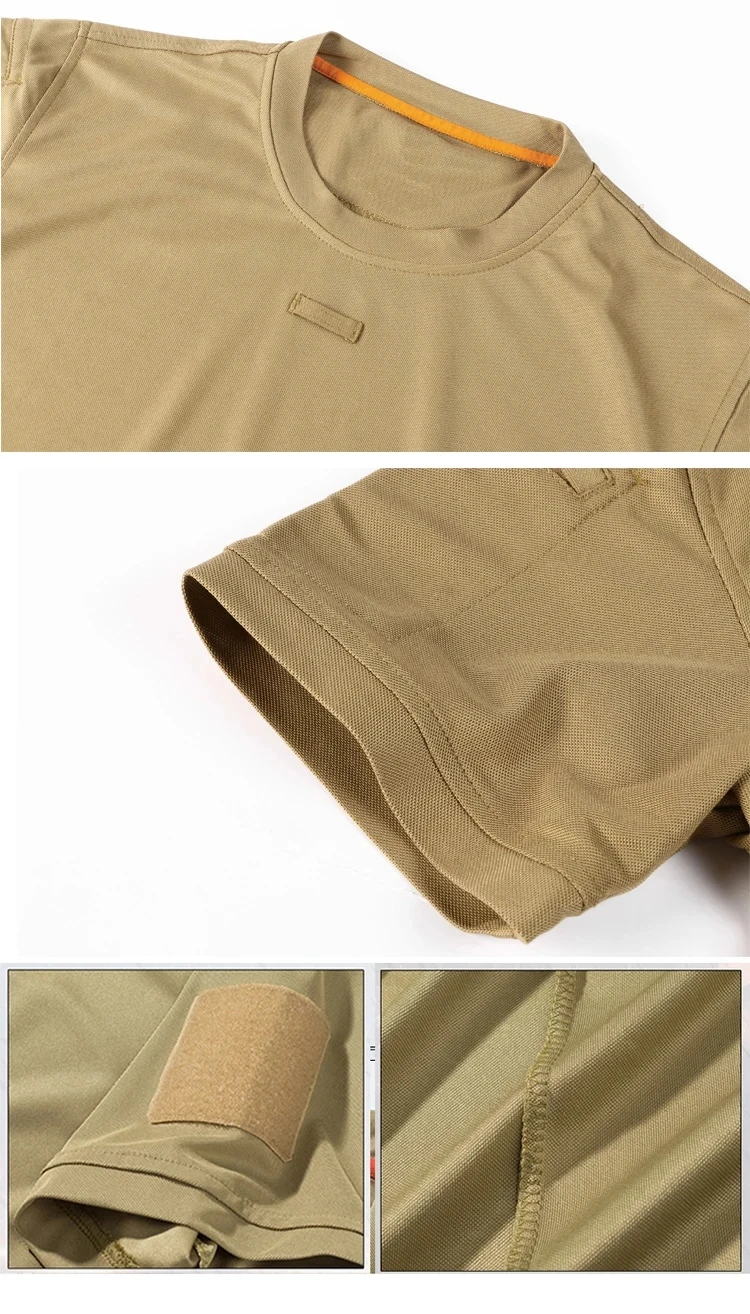 Camiseta táctica de verano para hombre – secado rápido y transp - imagen 3