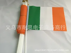 Bandera de Irlanda con asta para exterior y decoración