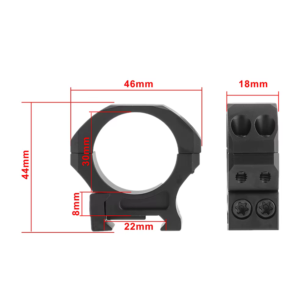 Marcool Anillo Picatinny 30mm aluminio 7075 para linterna táctica - imagen 5
