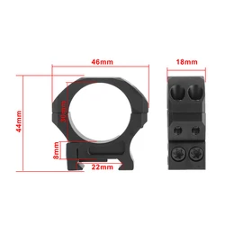 Marcool Anillo Picatinny 30mm aluminio 7075 para linterna táctica