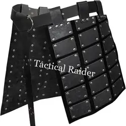 Protector de muslo retro doble cara con cinturón y falda