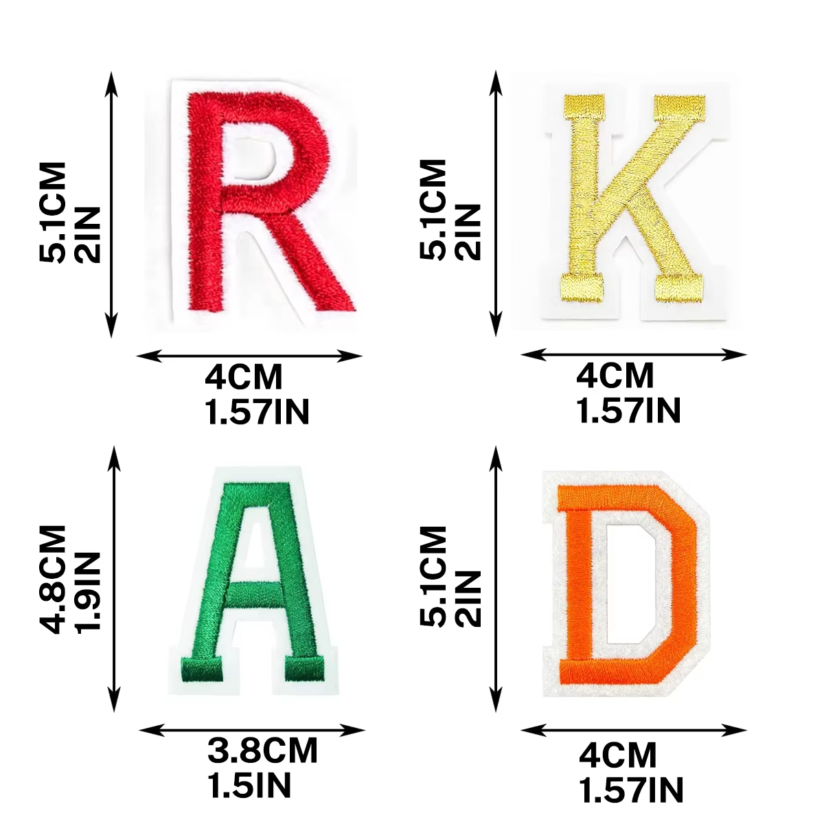 Parches en diferentes prendas