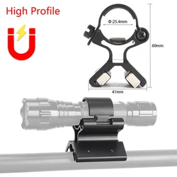 Abrazadera táctica universal para soporte de linterna y visor
