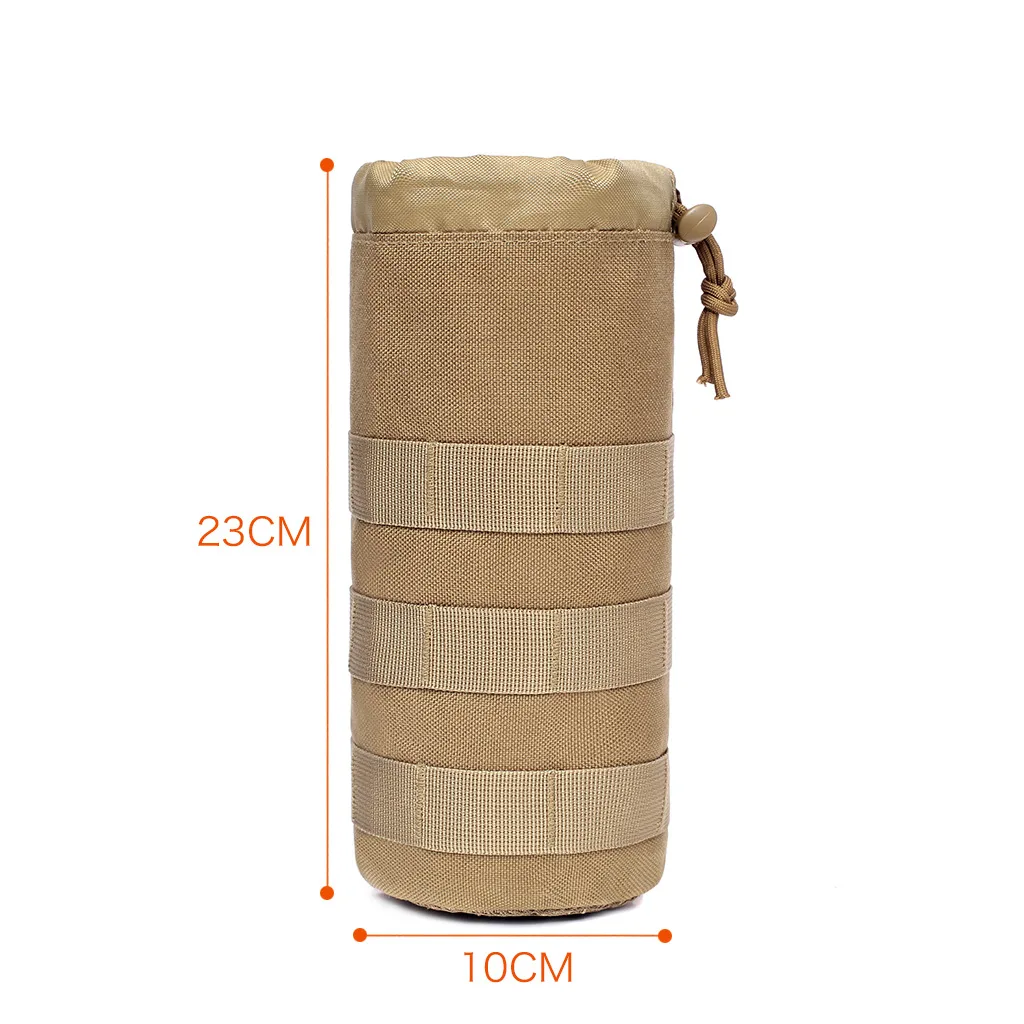 Portabotellas táctico MOLLE con malla y cordón ajustable - imagen 5