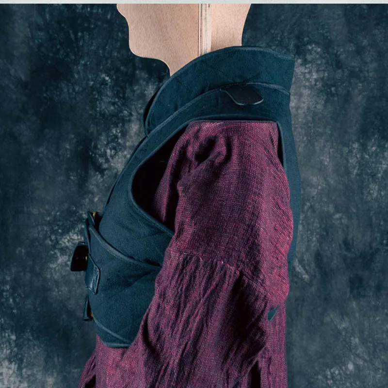 Hombreras de armadura para cosplay medieval, hechas a mano - imagen 5