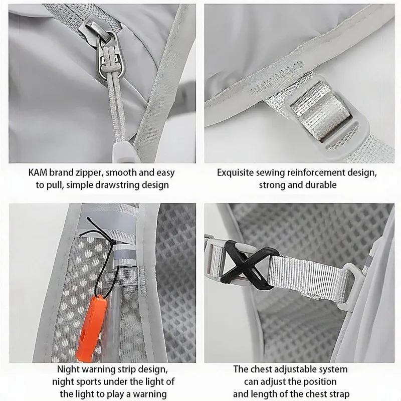 Chaleco de hidratación ultraligero transpirable para carreras exterior - imagen 3