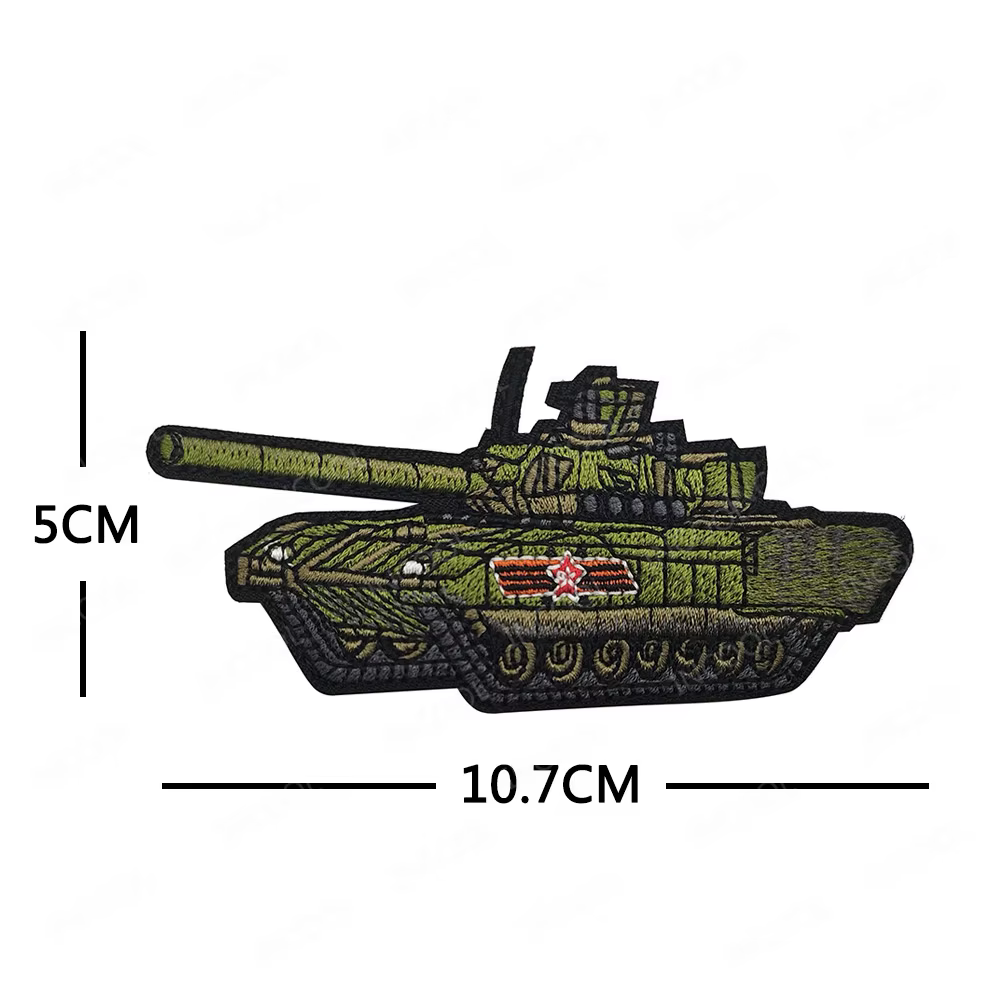 Parche bordado tanque blindado - accesorio para ropa exterior - imagen 3