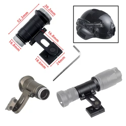 SureFire luz táctica de casco con riel lateral y soportes ARC/MICH