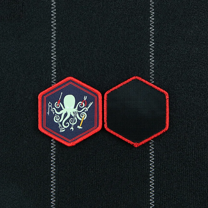 Parche táctico MOLLE pulpo bordado para chaleco y bolsa - imagen 5