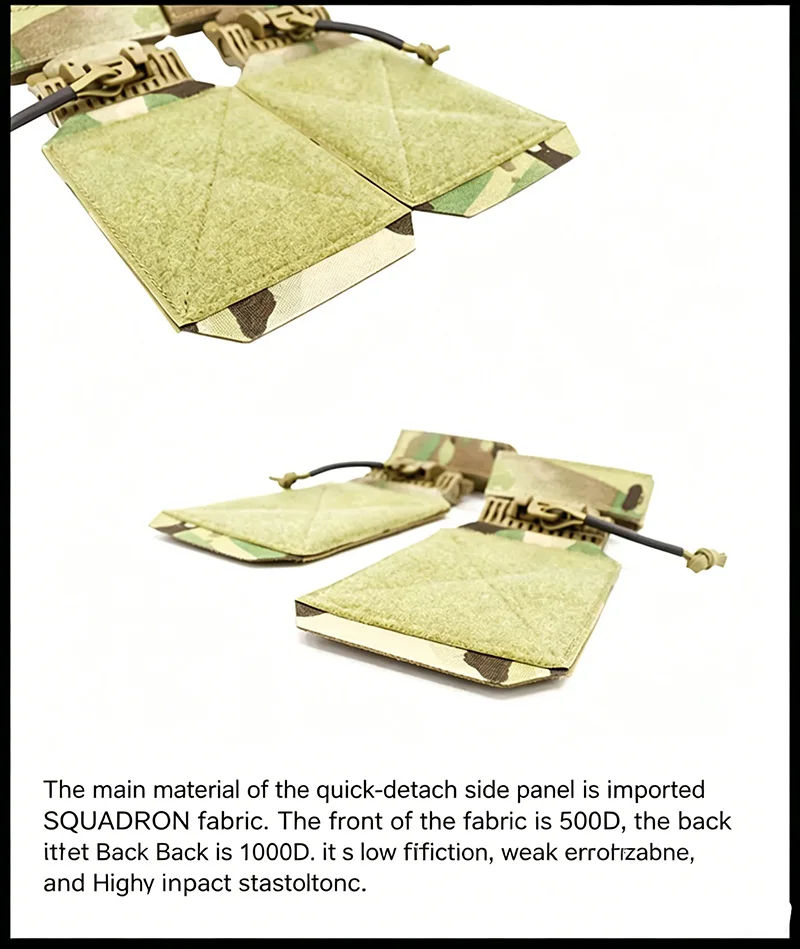 Cummerbund táctico AVS con paneles MOLLE y desmontaje rápido