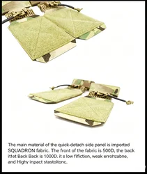 Cummerbund táctico AVS con paneles MOLLE y desmontaje rápido