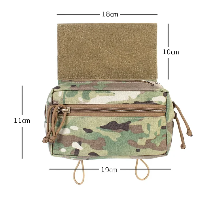 Bolsa táctica frontal con compartimentos