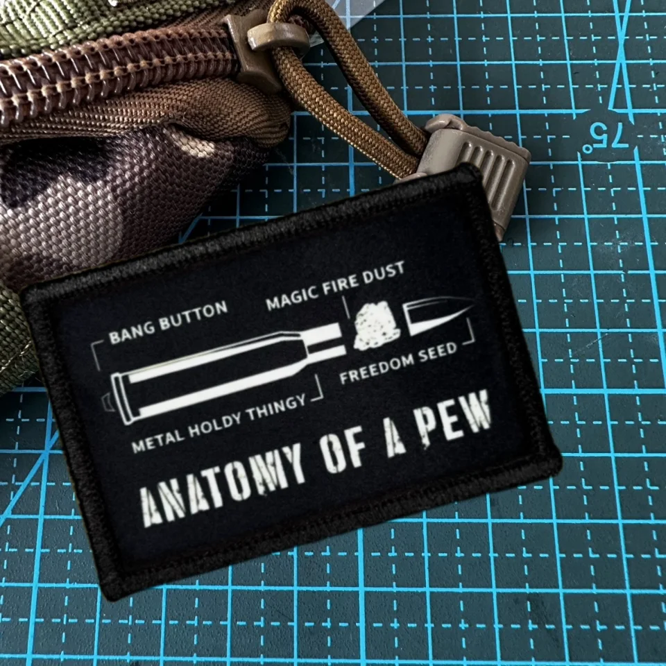 Detalle del diseño retro del parche