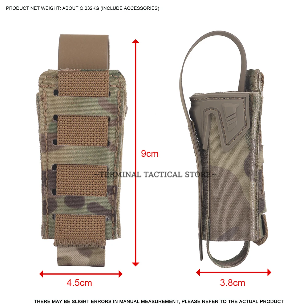 Funda portacargador MOLLE elástica tipo K con tapa para 9 mm - imagen 3