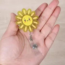 Portatarjetas retráctil con clip y soporte identificación