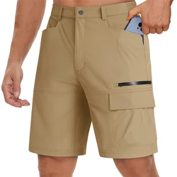 Pantalones cortos cargo repelentes al agua multibolsillos hombre
