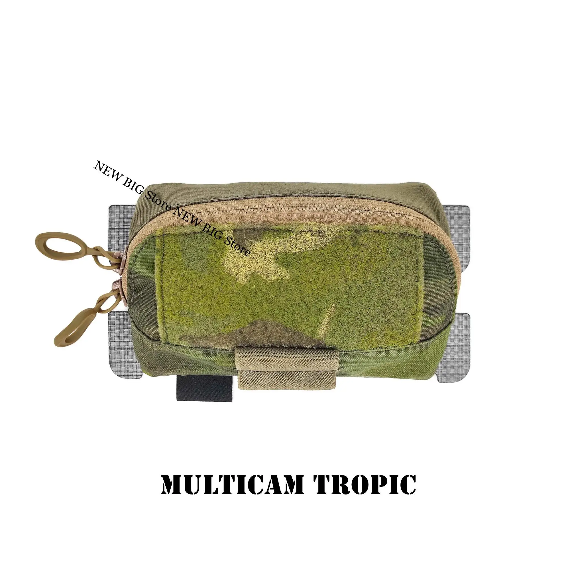 FCPC Chaleco táctico con panel MOLLE y bolsas EDC para pecho airsoft