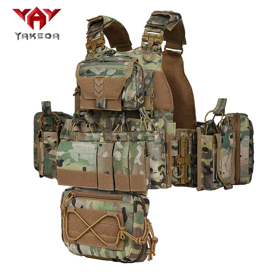 YAKEDA Chaleco camuflaje táctico CS multifuncional entrenamiento - imagen 3