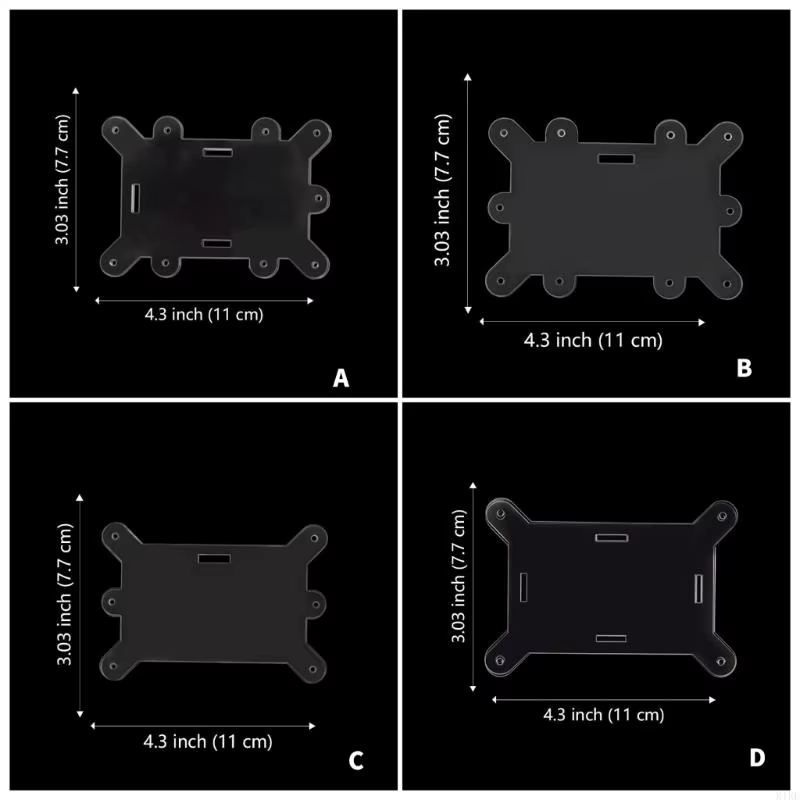 Clips multiusos portatarjetas acrílico transparente resistente al agua - imagen 2