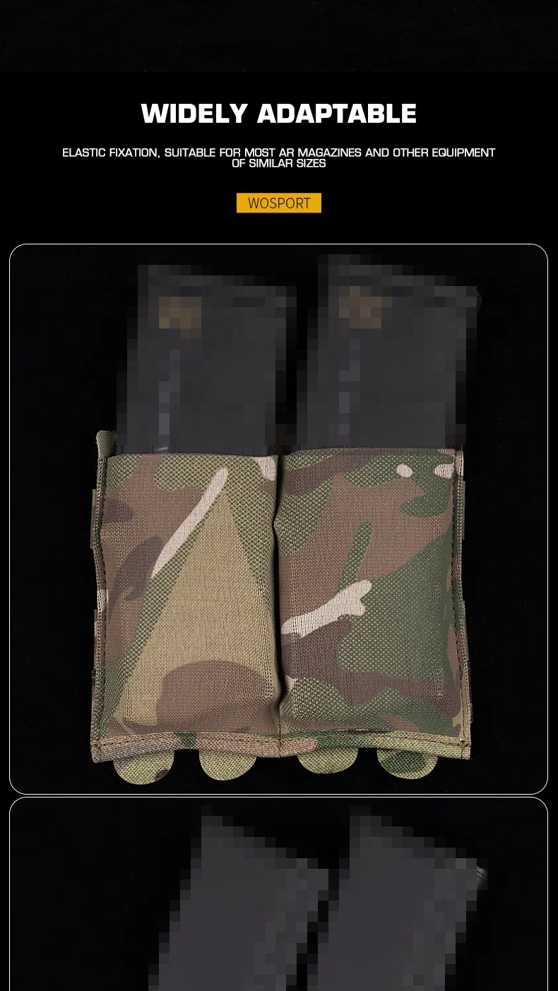 Uso en exteriores y montaje modular MOLLE