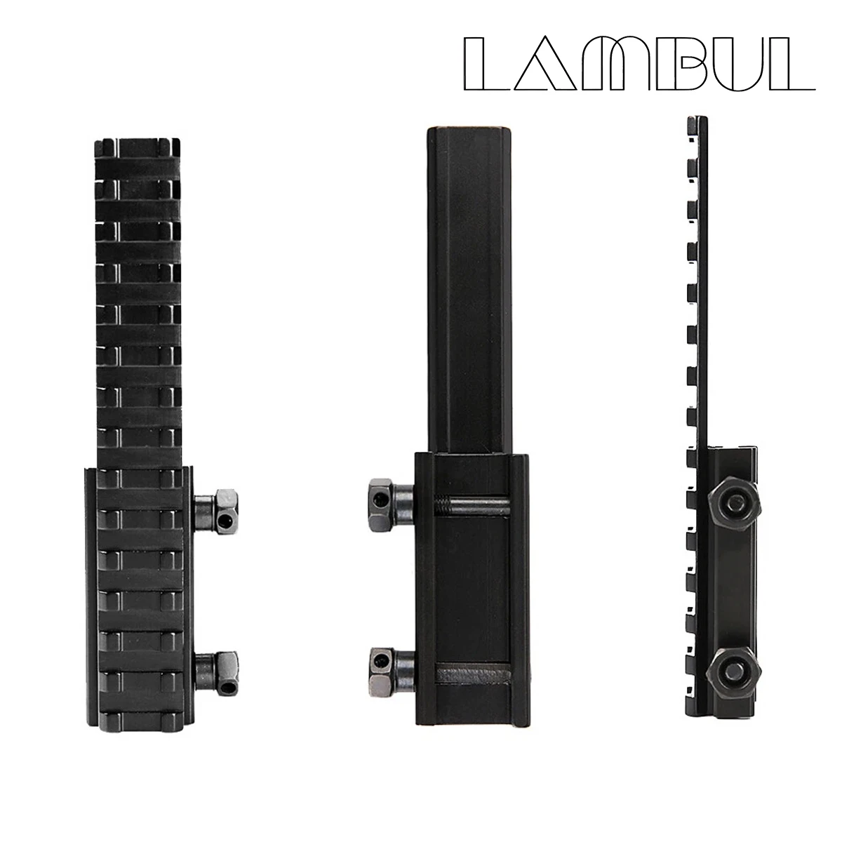 Elevador Picatinny 20 mm para rail extensible táctico militar