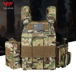 YAKEDA MOLLE Chaleco táctico camuflaje para entrenamiento exterior