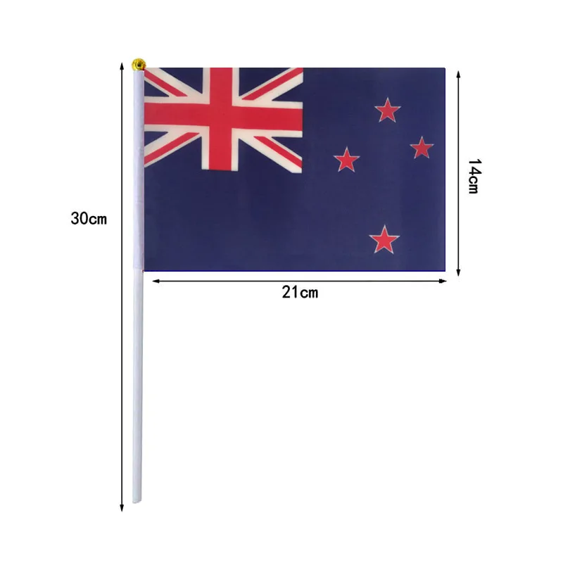 Bandera de Nueva Zelanda ondeante de mano - imagen 3