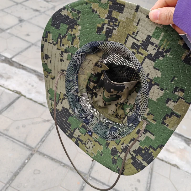 Sombrero táctico algodón con protección solar y cuerda ajustable - imagen 5