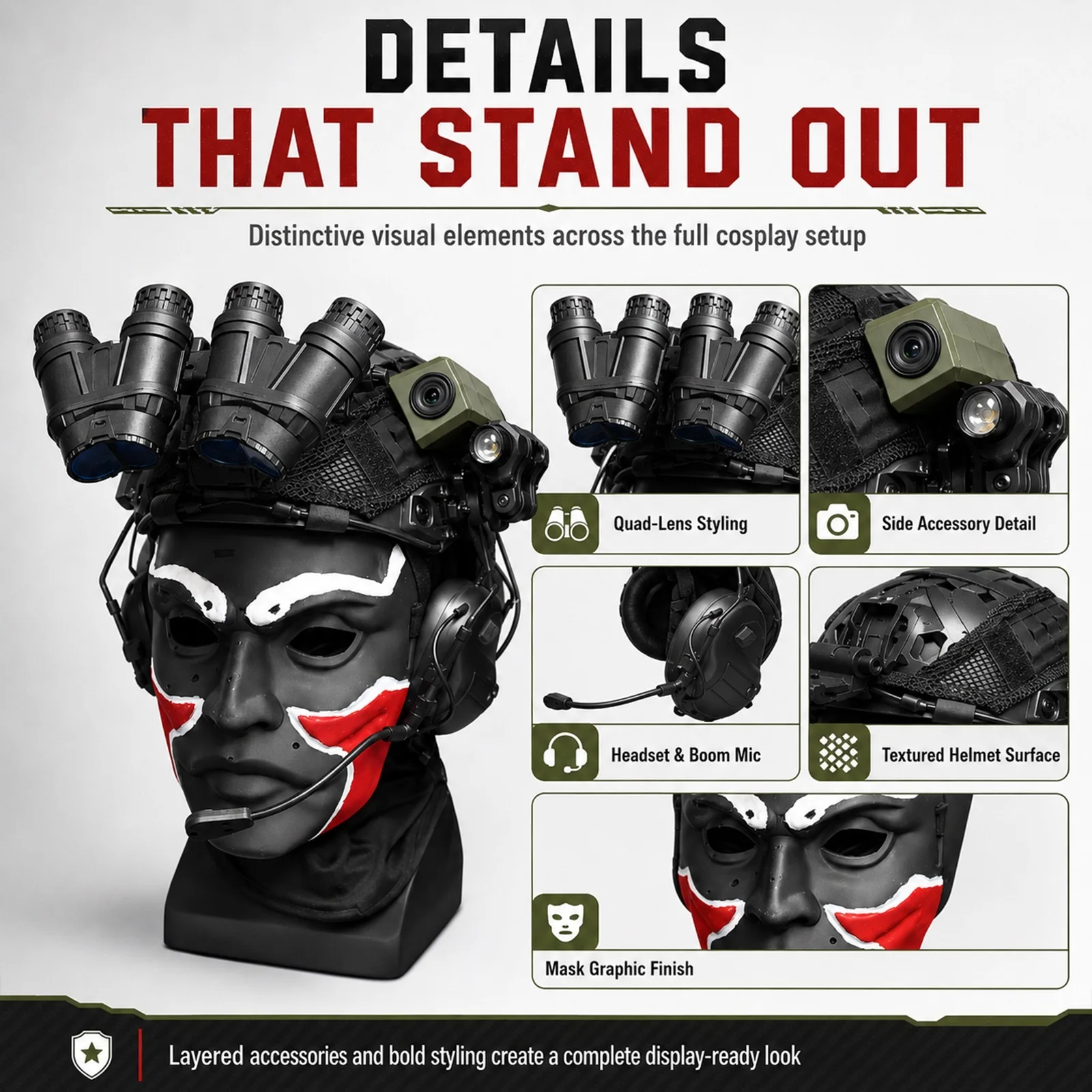 Casco táctico airsoft ajustable con protectores auditivos plegables