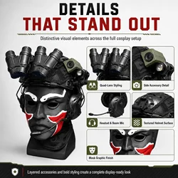 Casco táctico airsoft ajustable con protectores auditivos plegables