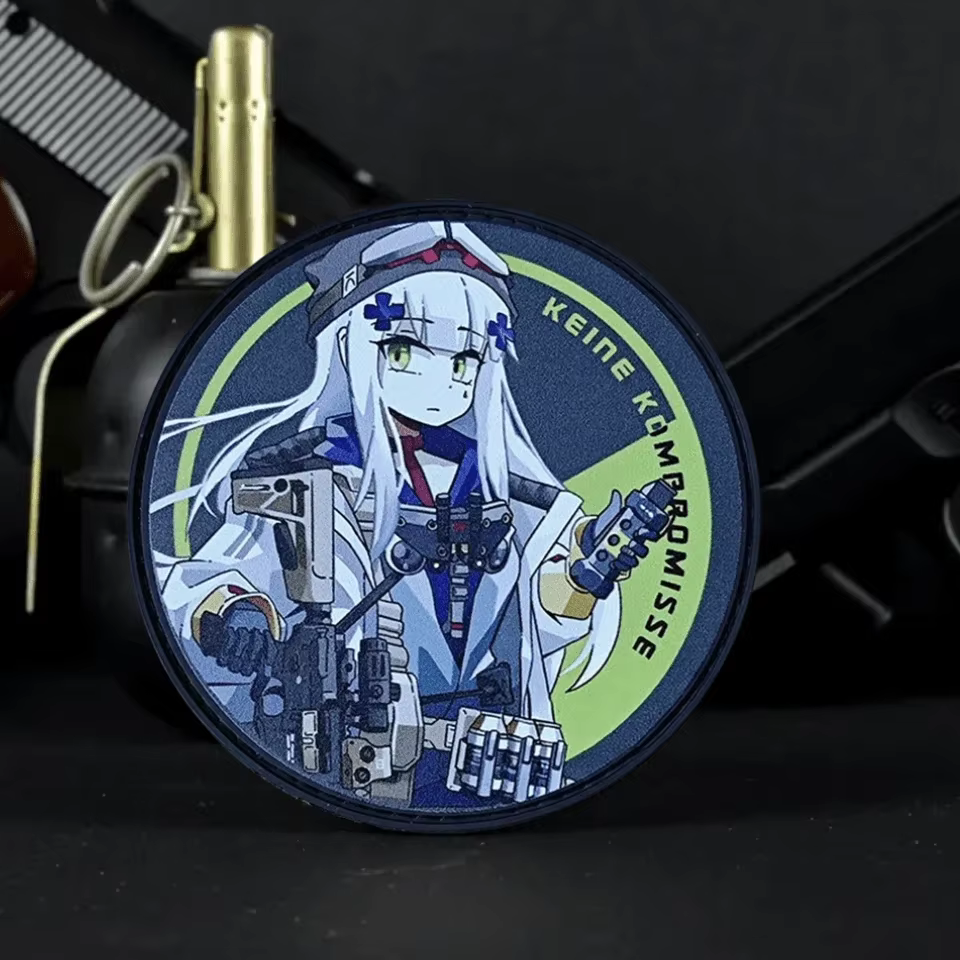 HK416 parche táctico moral impreso gancho bucle para mochila infantil - imagen 2