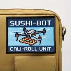 SUSHI-BOT CALI-ROLL UNIT parche táctico gancho y bucle decorativo