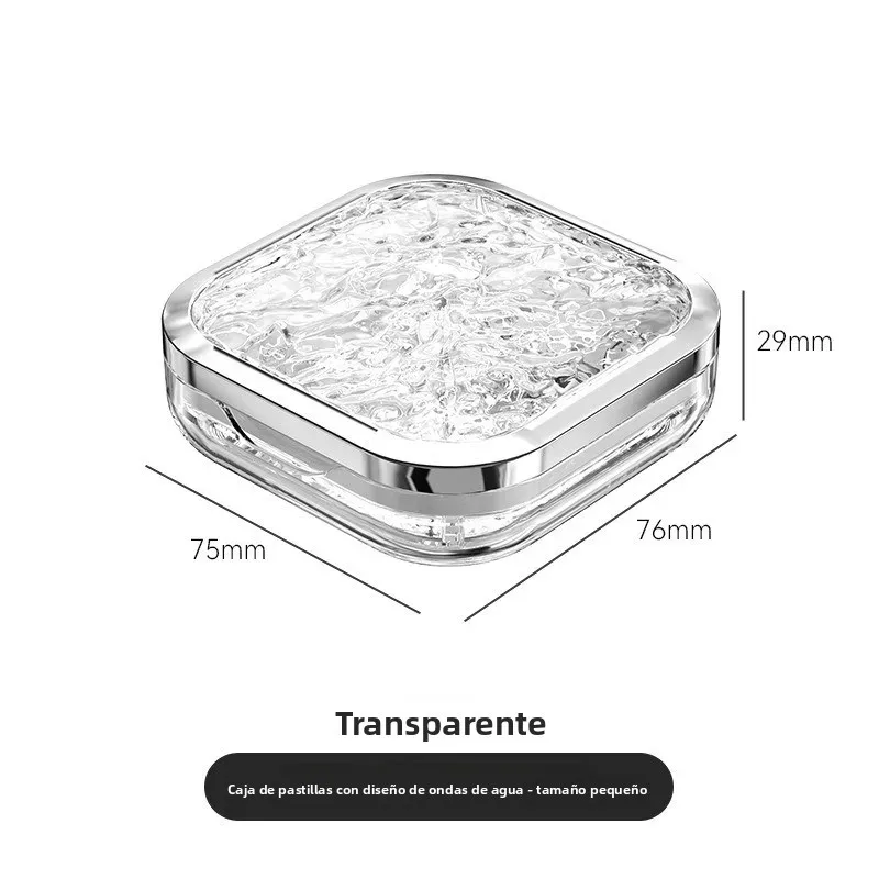 Caja de medicamentos portátil plástico con rejilla para viaje - imagen 4