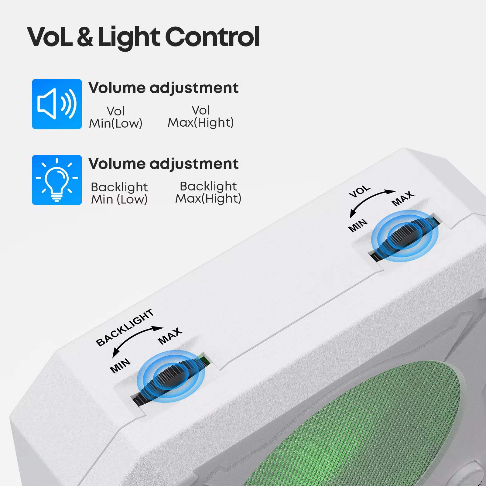 Luces y respuesta instantánea en cada impacto