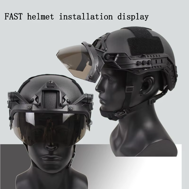 Protección antivaho tactical – Gafas desmontables 90° compatibles casco - imagen 3
