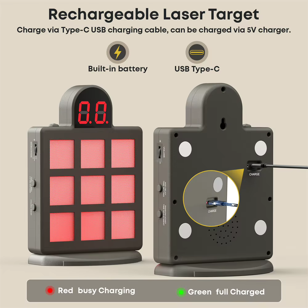 Objetivo de entrenamiento láser electrónico con modos y rejilla - imagen 2