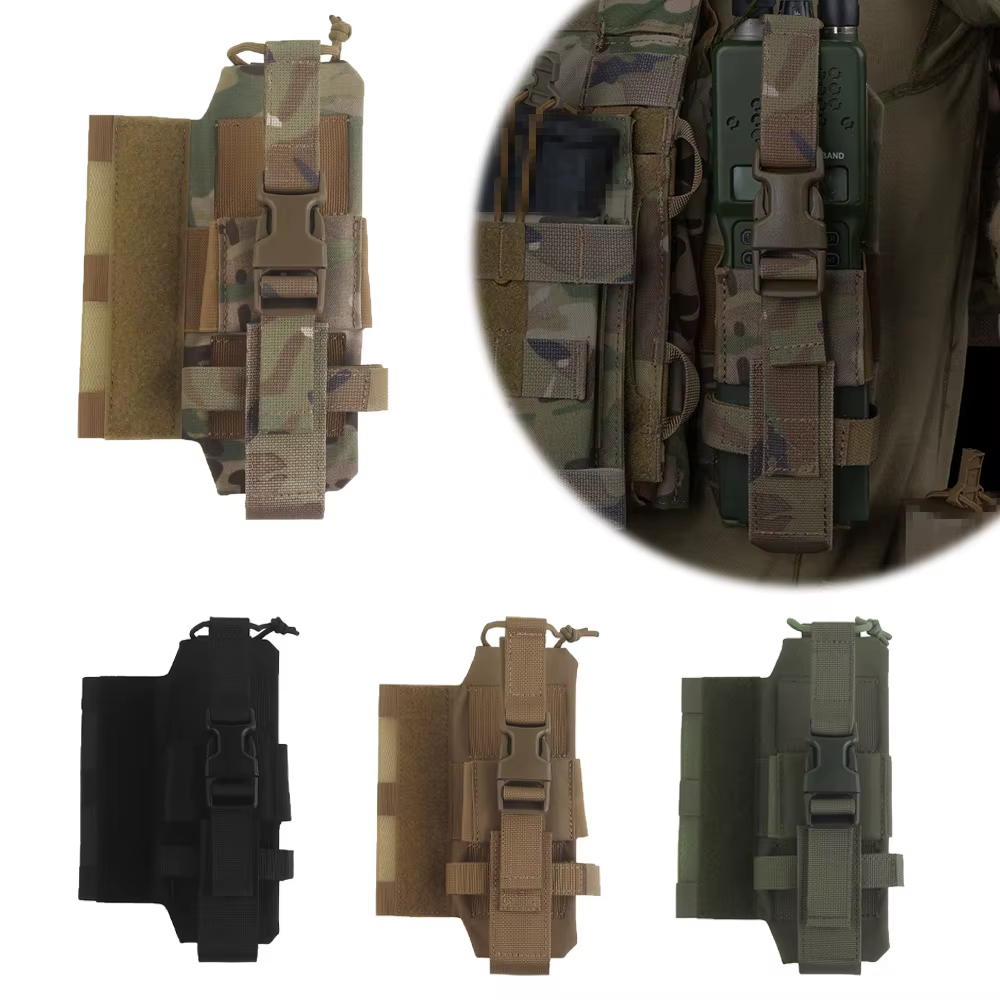 Funda portawalkies MOLLE táctica multiuso para radio walkie - imagen 2