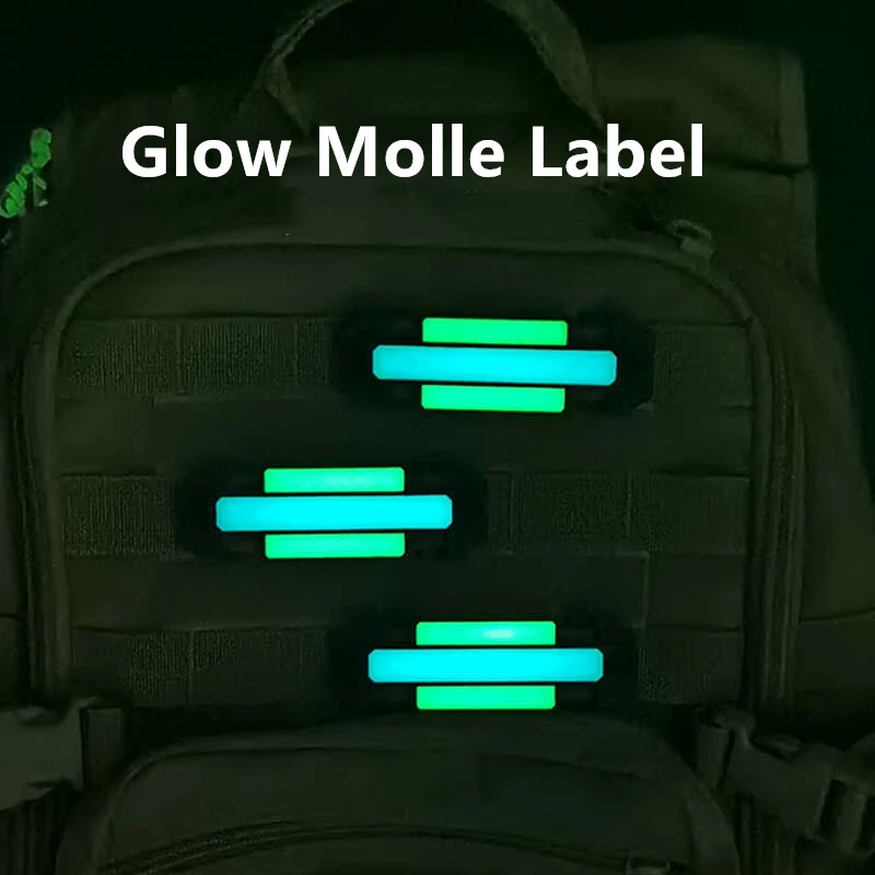 Hebilla Molle luminosa – Clip correas mochila marcadores nocturnos - imagen 2