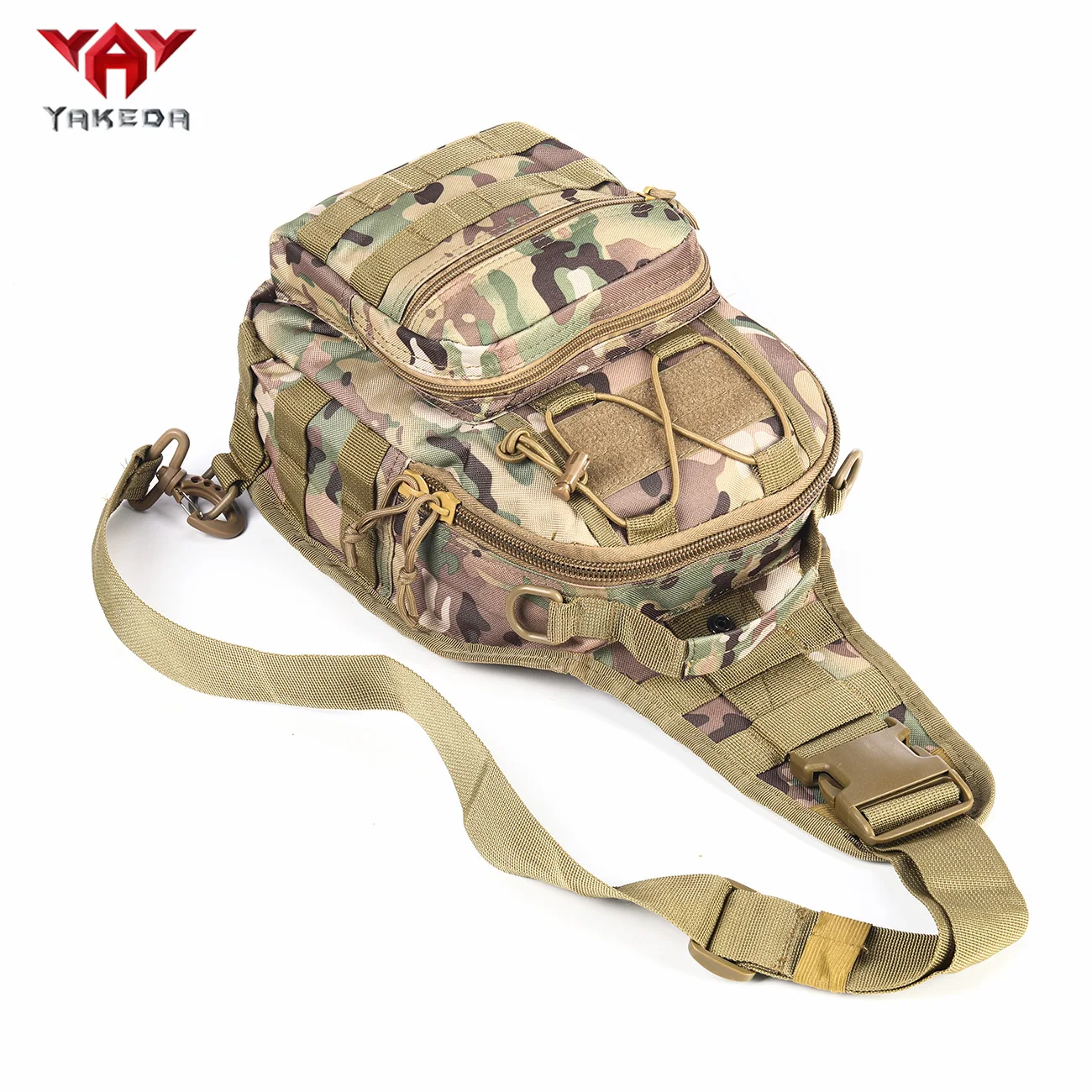 Bolso táctico MOLLE de pecho – Bandolera cruzada multibolsillo - imagen 4