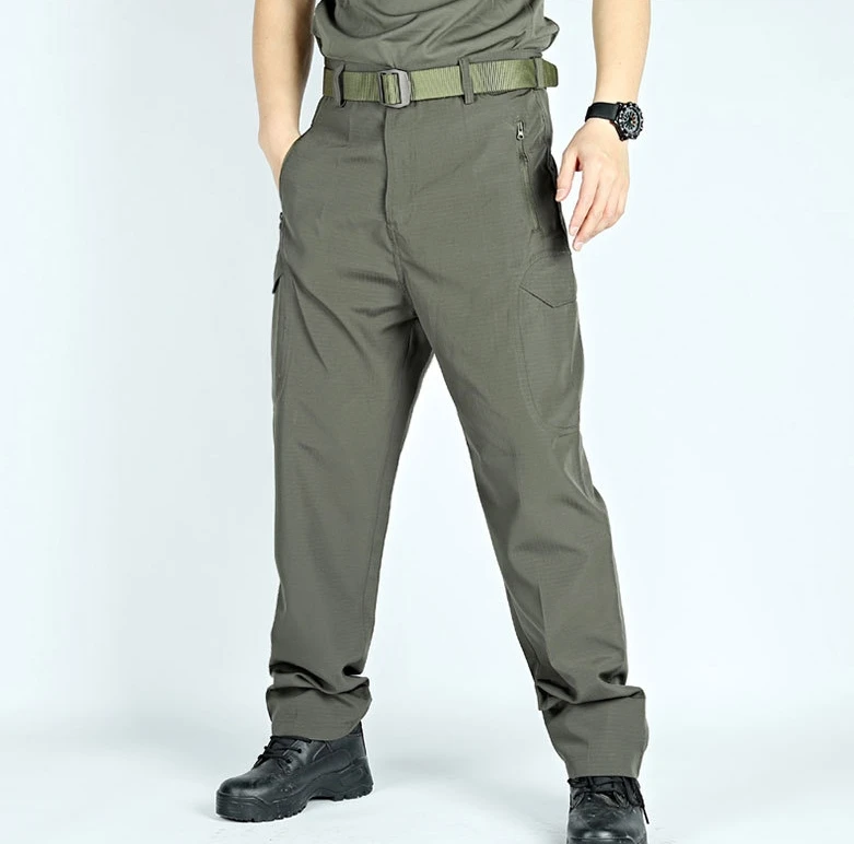 Pantalones tácticos cargo ripstop secado rápido impermeables hombre - imagen 2