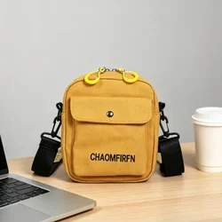 Bolso bandolera de lona para móvil, compacta y resistente táctica