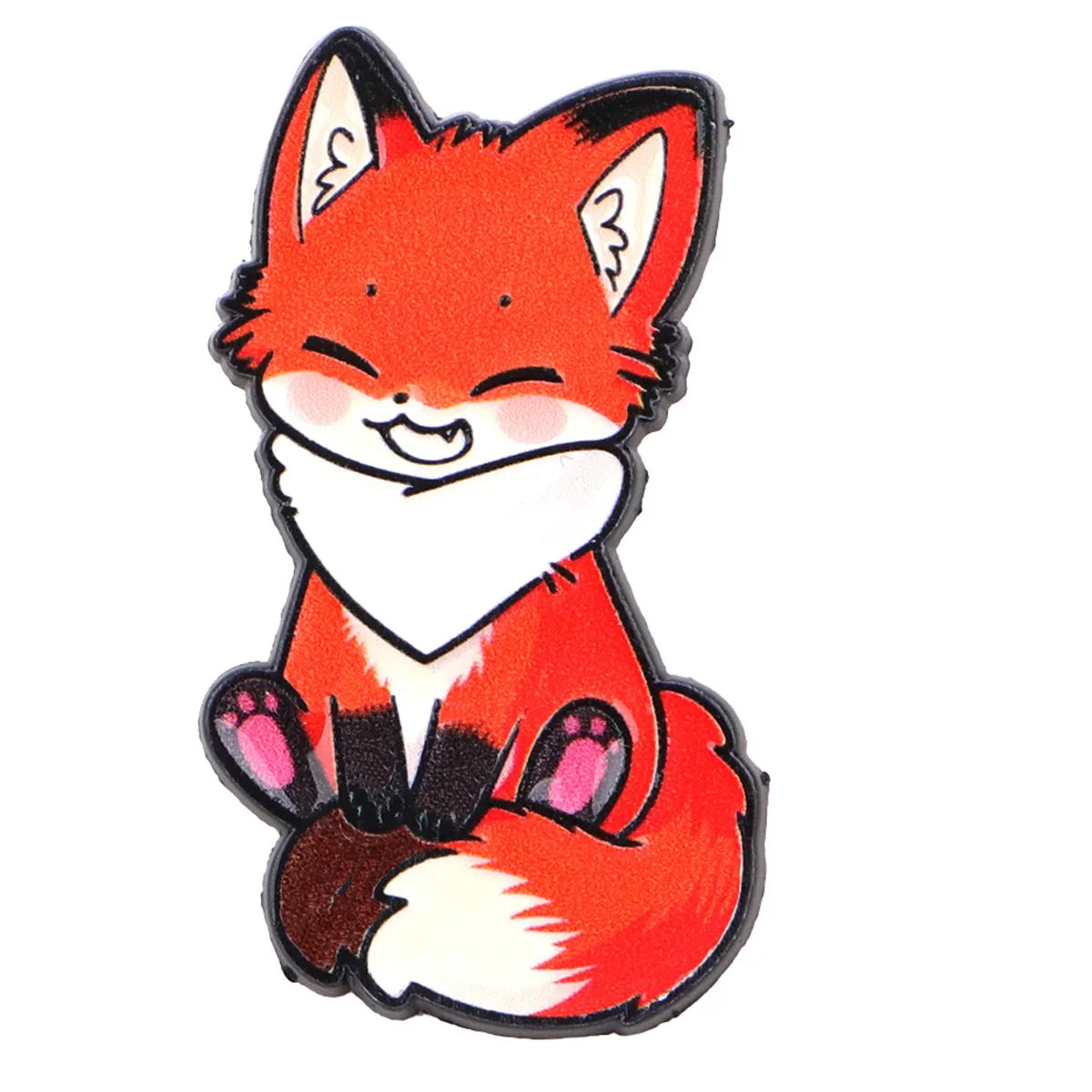 Broches metálicos esmalte zorro estilo cartoon para decoración ropa - imagen 4