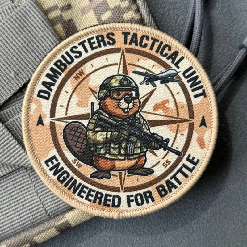 Parche táctico Sea Beaver Dambusters impreso con velcro para mochila - imagen 2