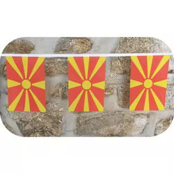 SKY FLAG banderines Macedonia de poliéster guirnalda para fiestas