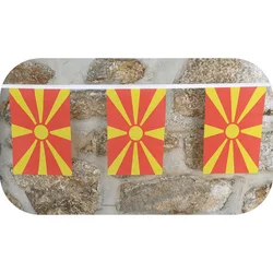 SKY FLAG banderines Macedonia de poliéster guirnalda para fiestas