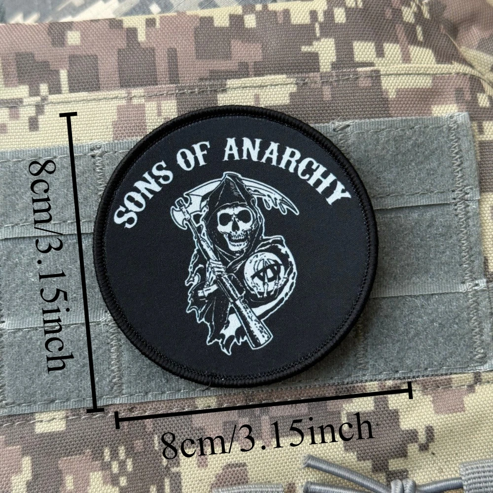 Parches tácticos Sons of Anarchy Moral PVC Gancho y Bucle
